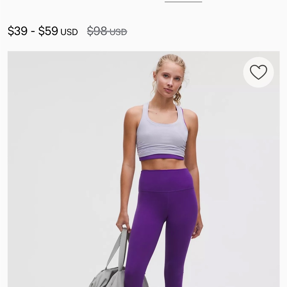 Lululemon Fast & Free High Rise Tight 28”, 5 Pocket